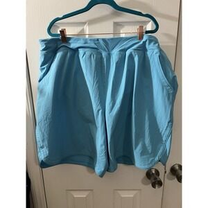 LANDS END WOMENS SWIM SHORTS WITH BUILT BIKINI SIZE 24W